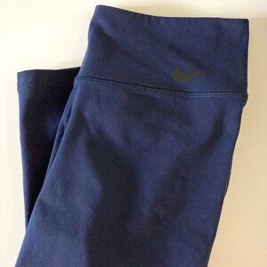 Nike capri crop leggings navy blue LARGE